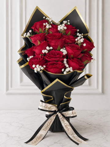 TinyGlads Luxury Red Rose Chocolate Bouquet