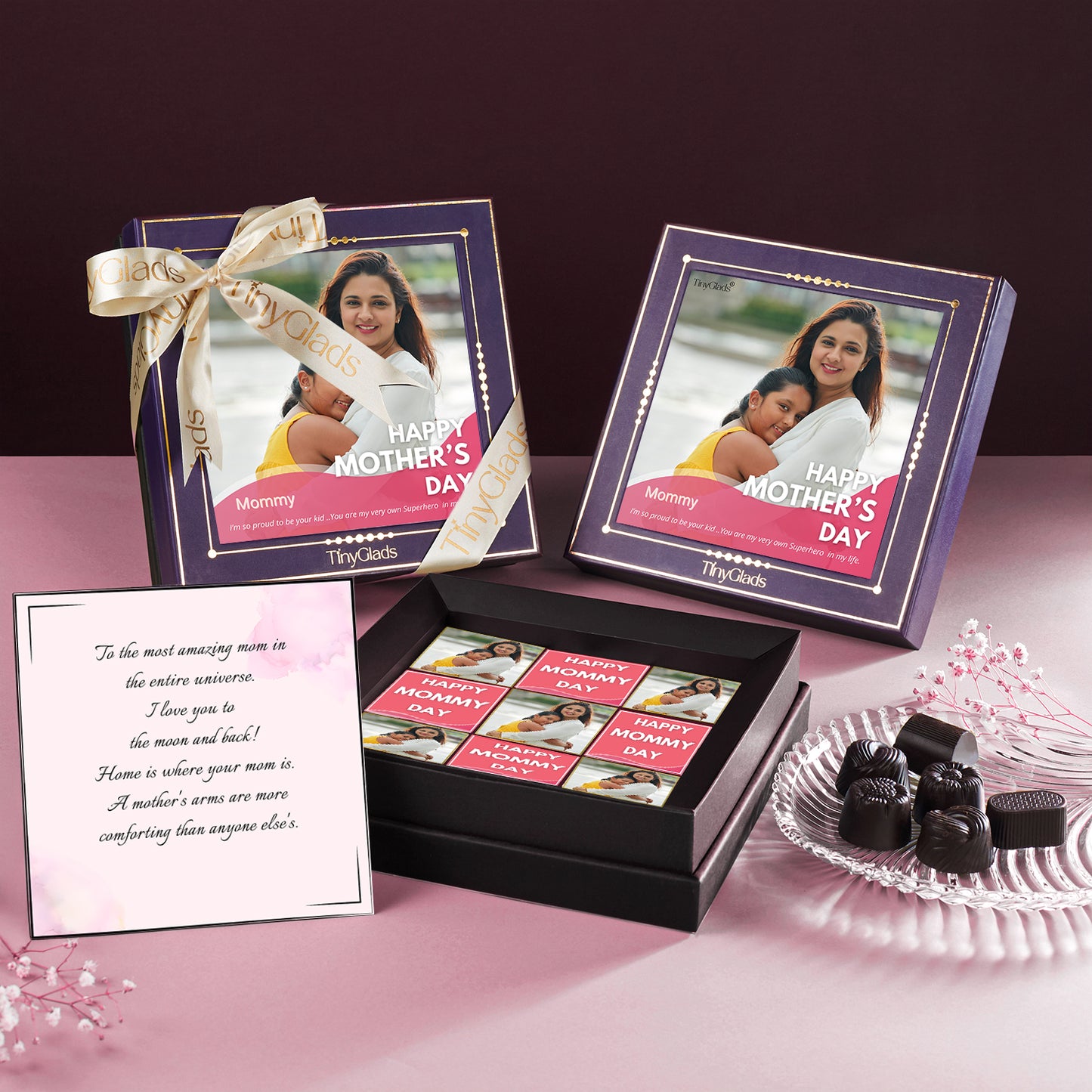 Personalised Mother’s Day Photo Chocolate Box | 9 Pcs Gift