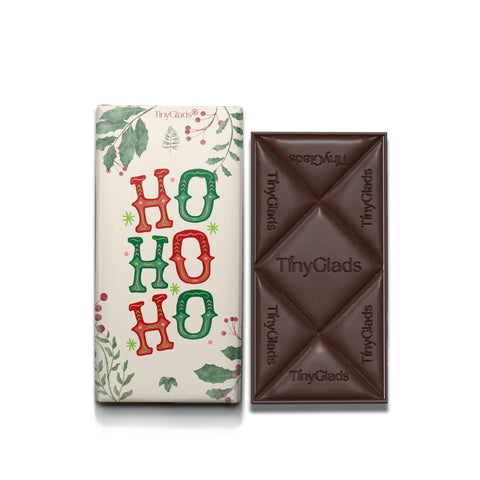 TinyGlads Holly Cheer Chocolate Bar | Holiday Edition | 80g