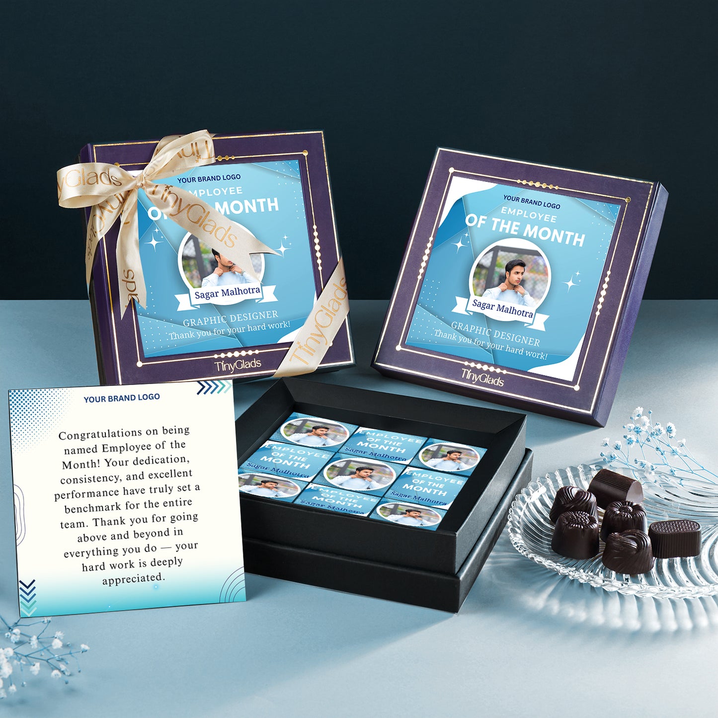 Employee of the Month | Custom Chocolate Recognition Gift