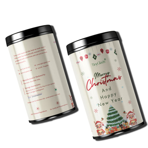 TinyGlads Holiday Treats Chocolate Jar | Christmas Special | 12 Assorted Chocolates | 250g