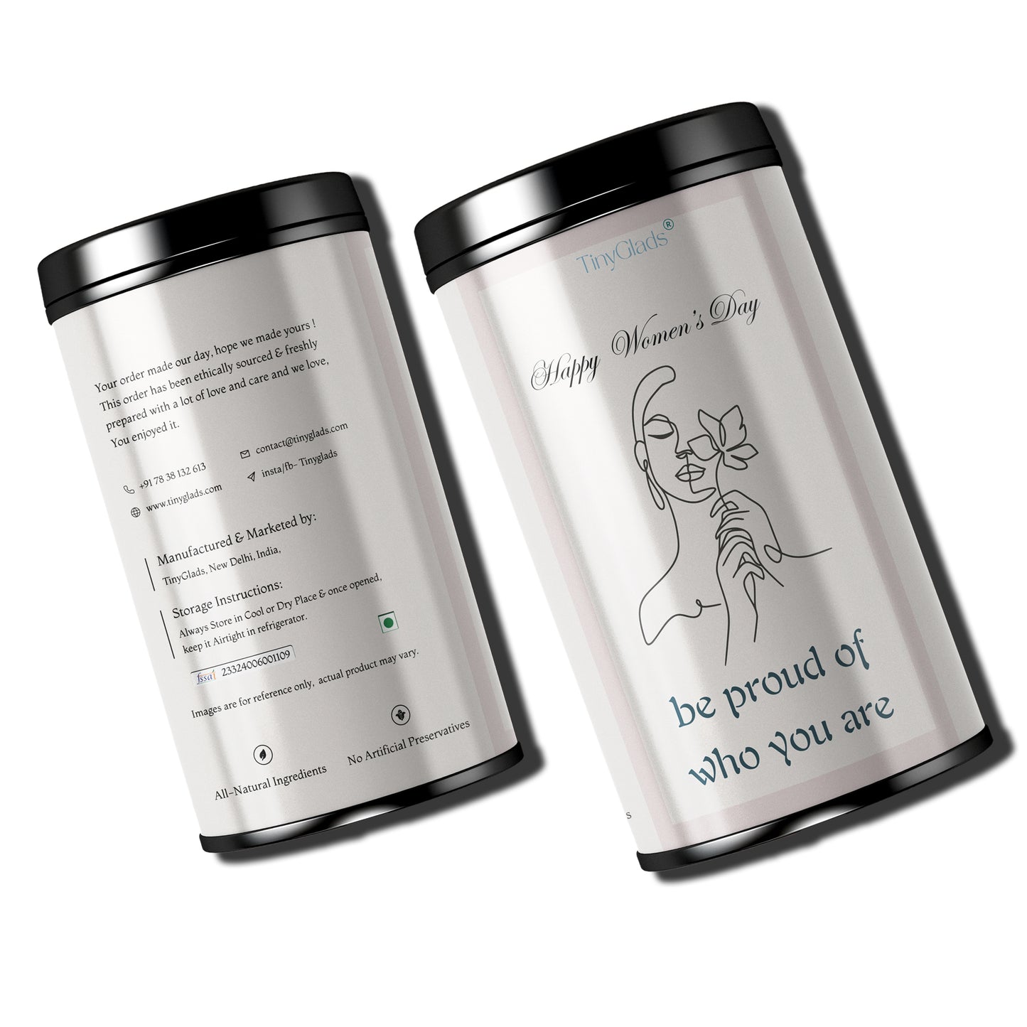 TinyGlads Be Proud Women's Day Chocolate Gift Jar | 12 Assorted Truffles