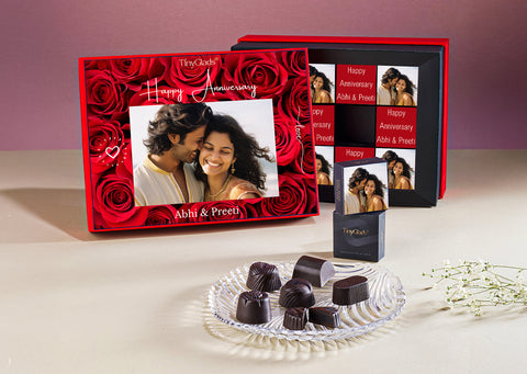 Happy Anniversary My love Chocolate Personalised box