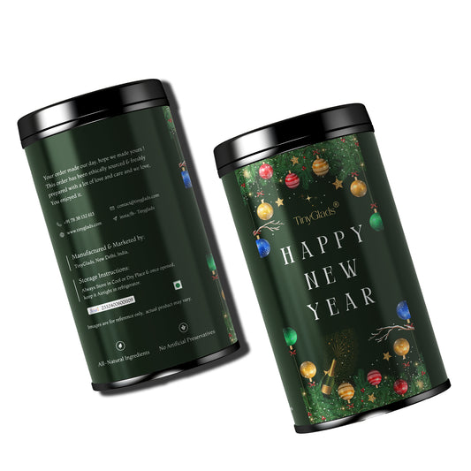 TinyGlads New Year Celebration Chocolate Jar | Premium Festive Gift | 250g
