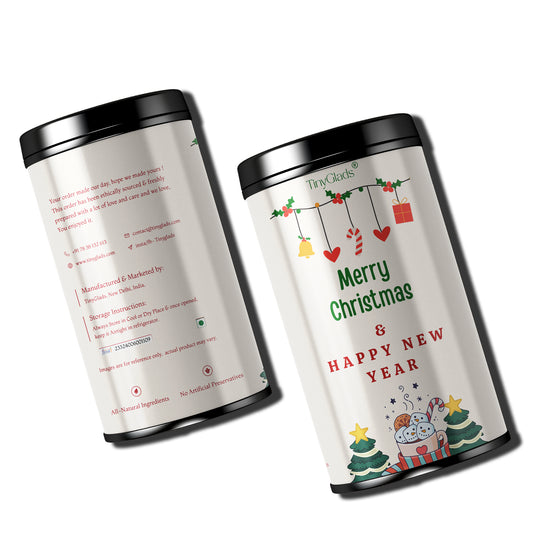 TinyGlads Christmas Bliss Chocolate Jar | Festive Gift Collection | 12 Assorted Chocolates | 250g