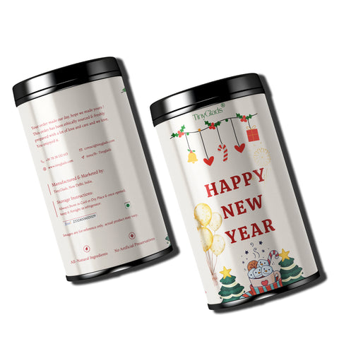 TinyGlads New Year Wishes Chocolate Jar | Premium Celebration Gift | 250g