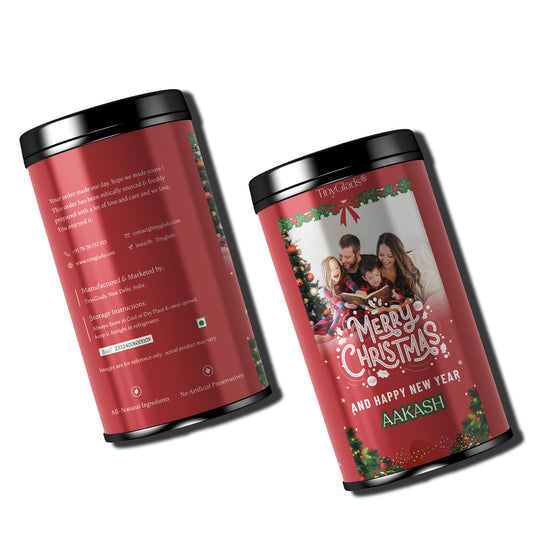 TinyGlads Family Moments Chocolate Jar | Personalized Christmas Gift | 250g
