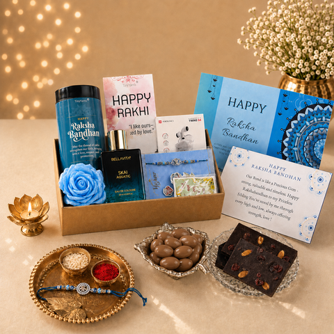 TinyGlads Premium Raksha Bandhan Gift Hamper for Brother