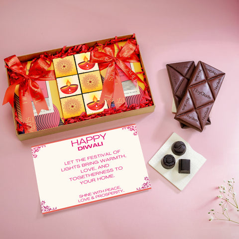 Premium Corporate Diwali Chocolate Gift Box | Truffles & Chocolate Bars
