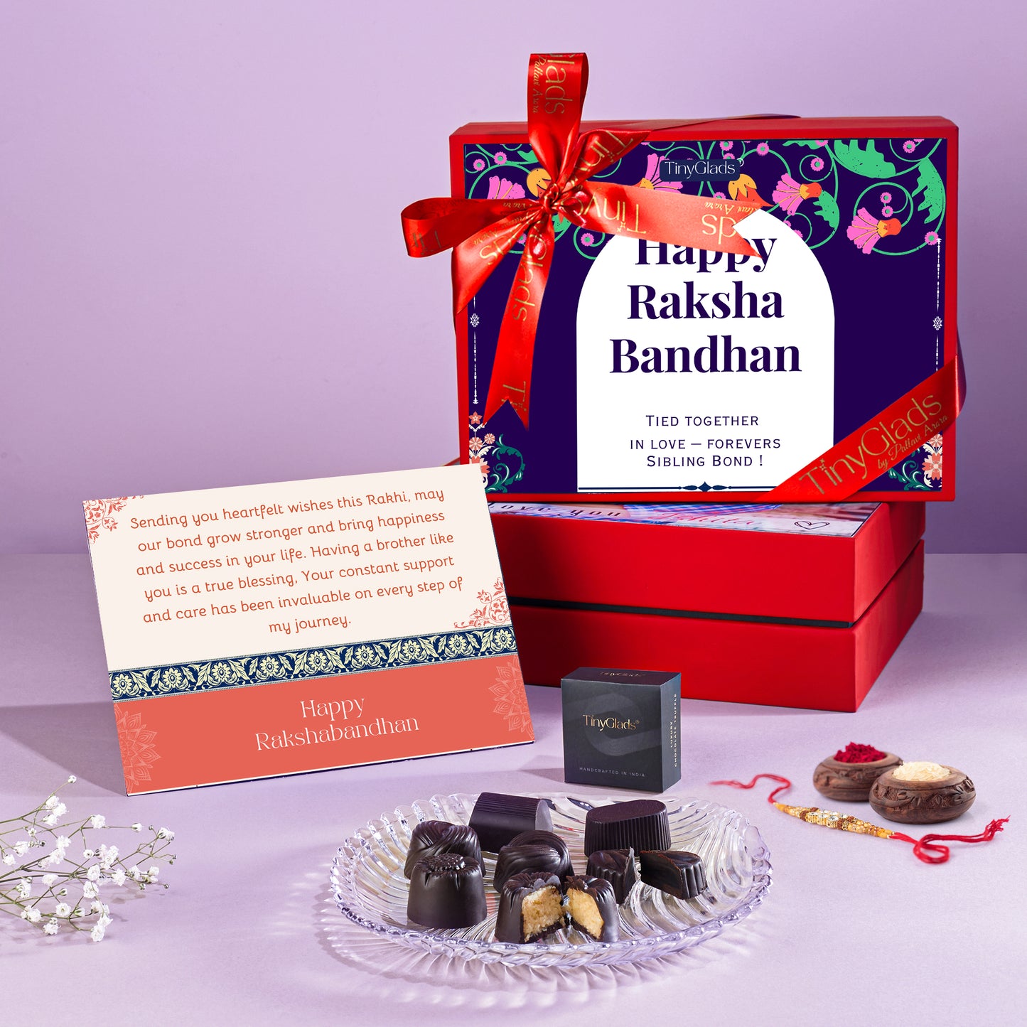 Premium Rakhi Gift Box with Chocolates