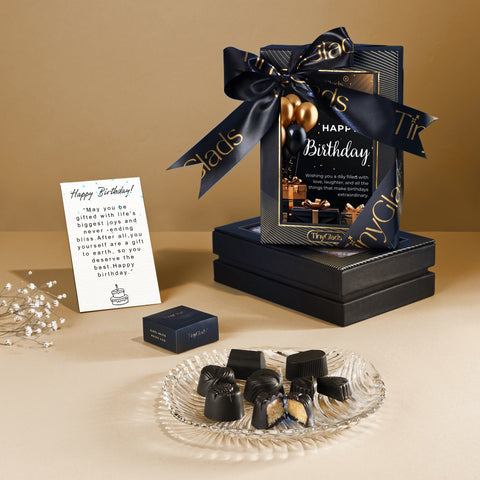 TinyGlads Birthday Chocolate Gift Box | 6 Assorted Centre-Filled Truffles