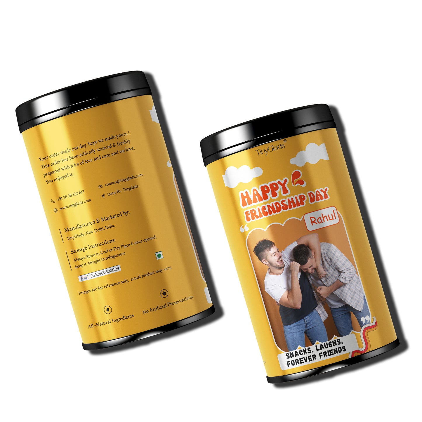 Custom Photo Friendship Chocolate Truffle Jar | 12 Truffles
