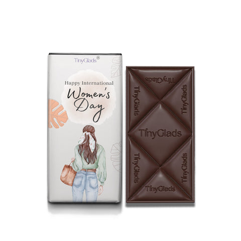 TinyGlads Women's Day Celebration Chocolate Bar | 80g