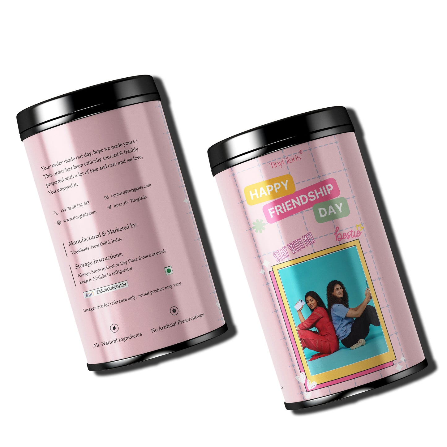 Personalized Bestie Photo Chocolate Truffle Jar