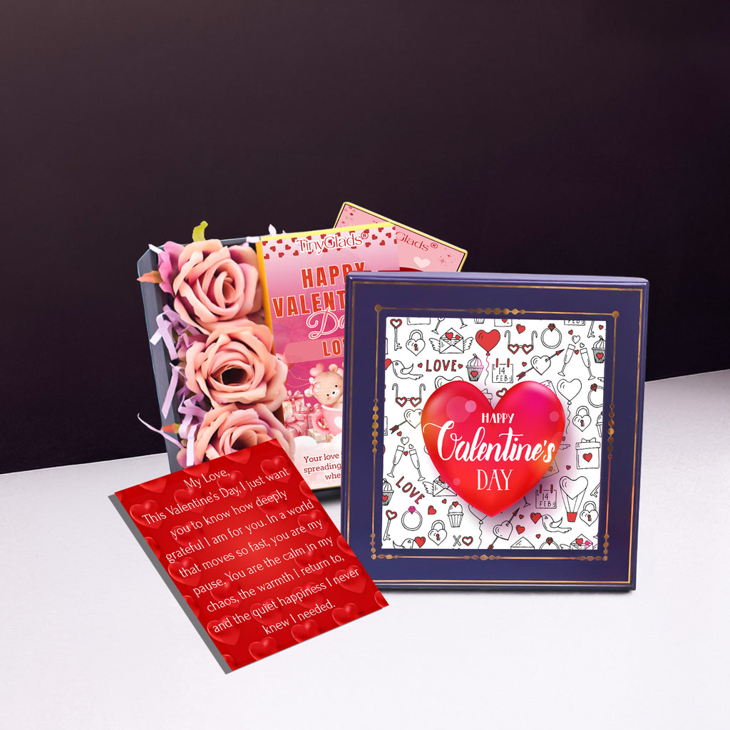 Romantic chocolate bar gift box with two premium bars – perfect Valentine chocolate bar gift
