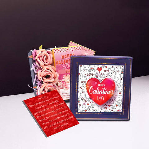 Romantic chocolate bar gift box with two premium bars – perfect Valentine chocolate bar gift