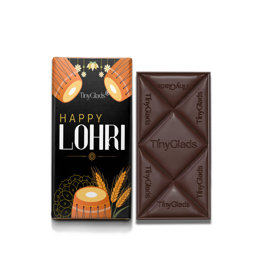 TinyGlads Happy Lohri Chocolate Bar | Almond & Cranberry