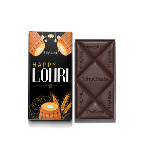 TinyGlads Happy Lohri Chocolate Bar | Almond & Cranberry