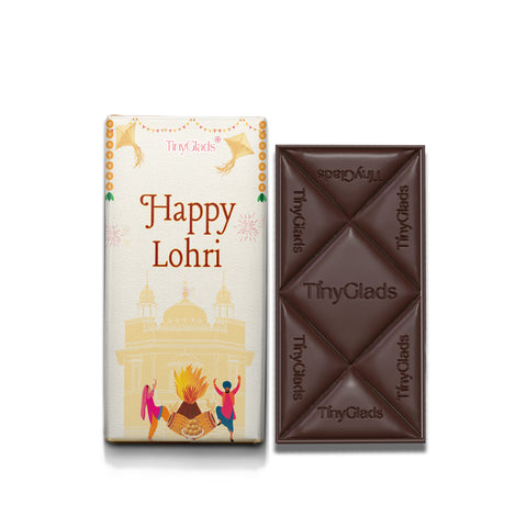 TinyGlads Lohri Greetings Chocolate Bar | 80g