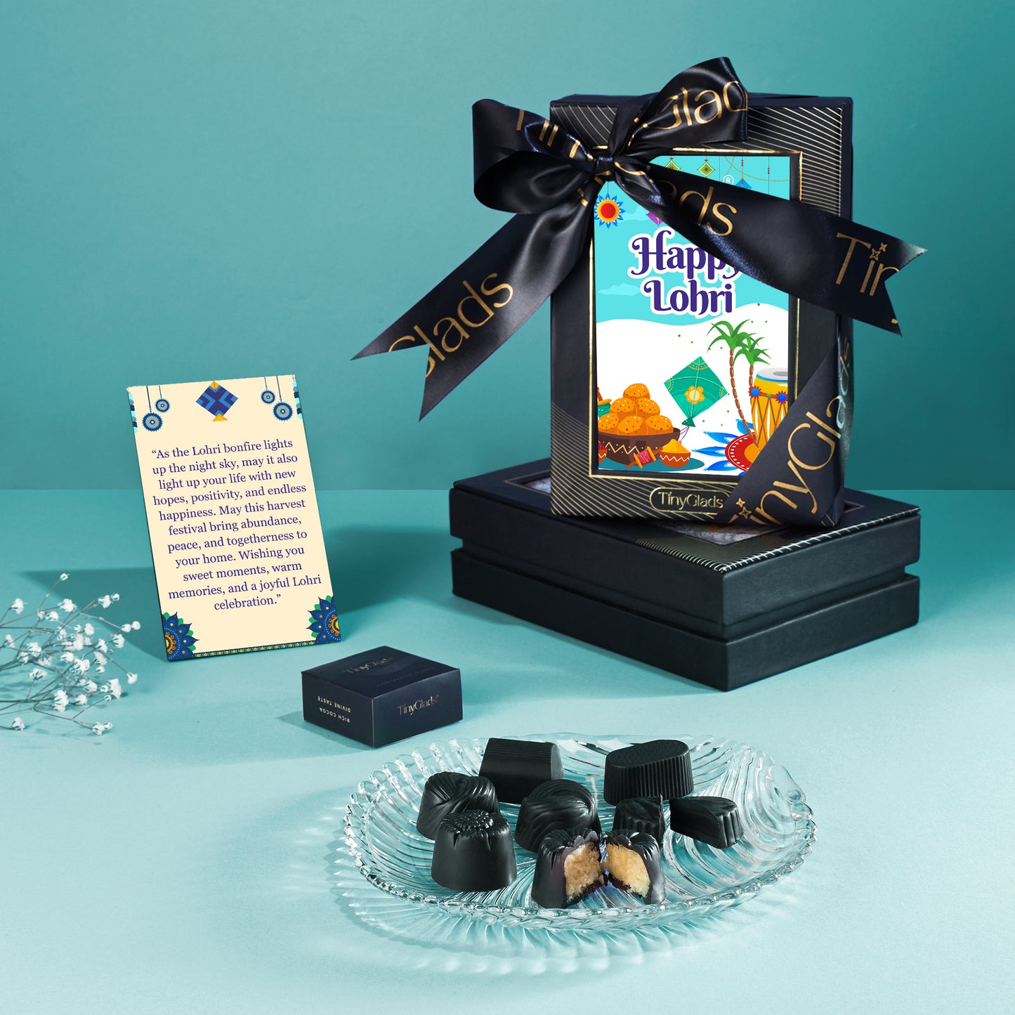 TinyGlads Festive Lohri Chocolate Gift Box | 6 Truffles