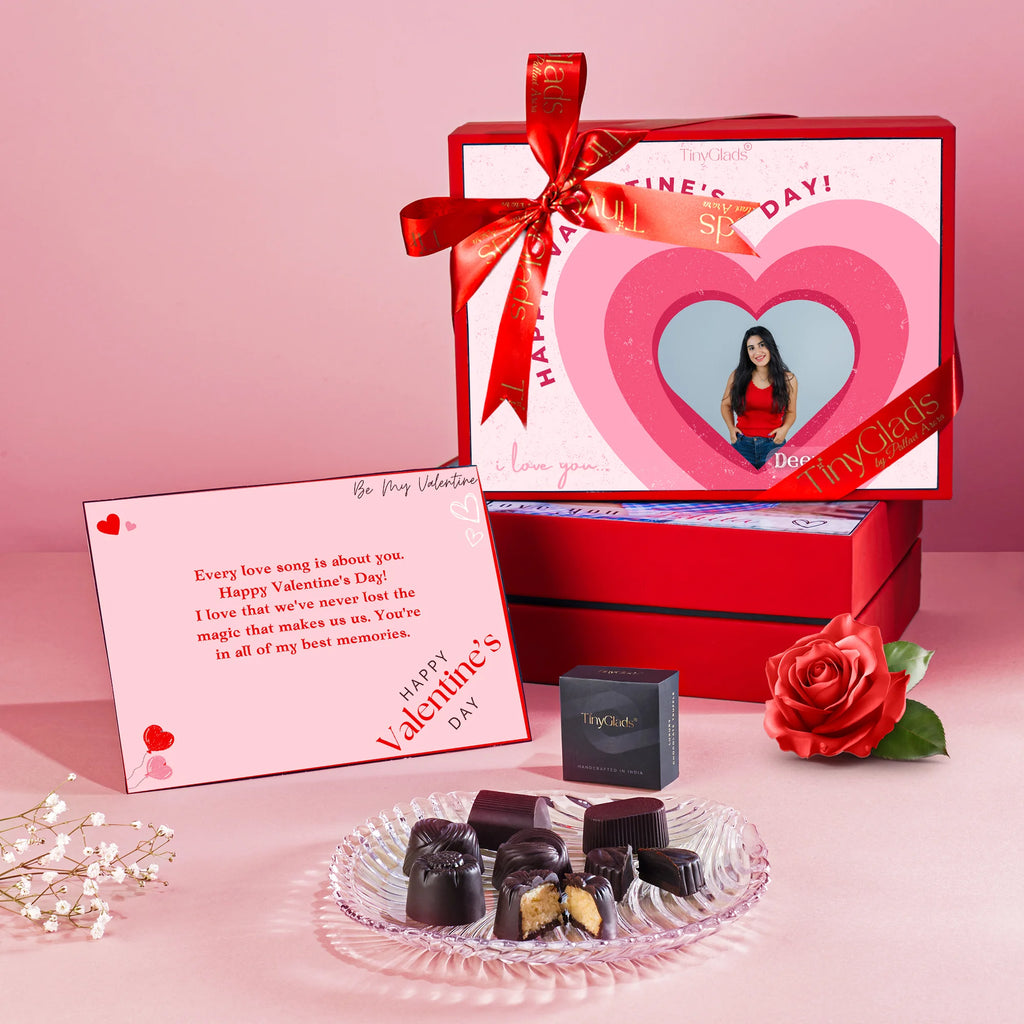 Love You Valentine Photoframe Chocolate Gift Box