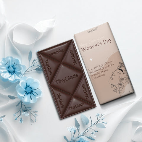 TinyGlads International Women's Day Almond & Cranberry Chocolate Bar | 80g