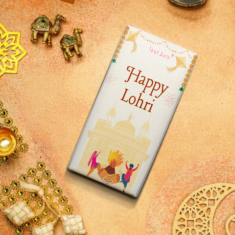 TinyGlads Lohri Greetings Chocolate Bar | 80g