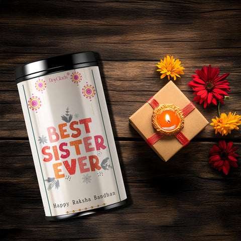 TinyGlads Best Sister Ever Chocolate Truffle Jar | 12 Gourmet Truffles