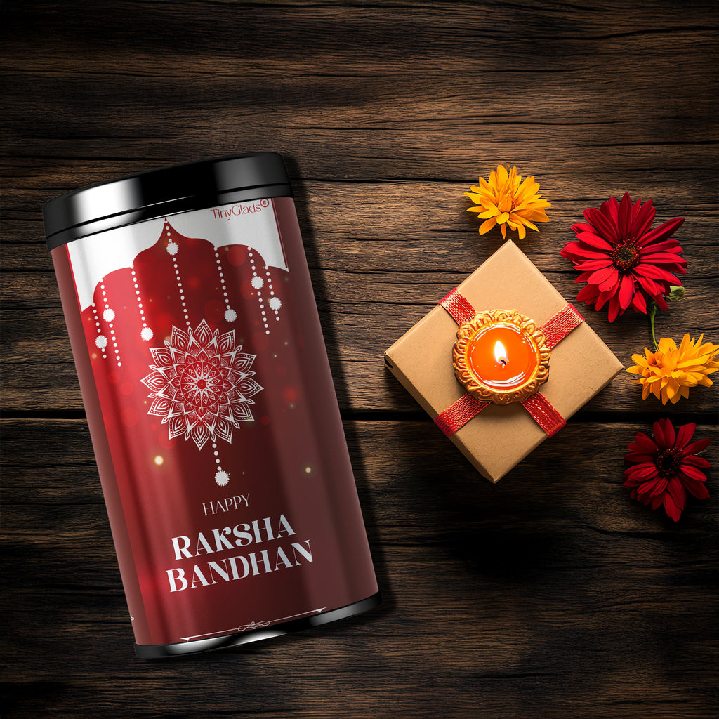 TinyGlads Rakhi Blessings Chocolate Truffle Jar | 12 Gourmet Truffles
