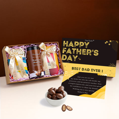 Father’s Day Chocolate Jar Gift Hamper – 2 Bars , 1 Jar and Message Card