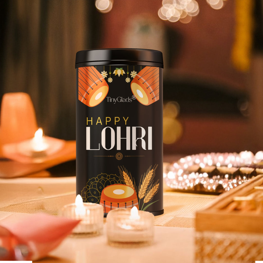 TinyGlads Happy Lohri Chocolate Truffle Jar | 12 Truffles