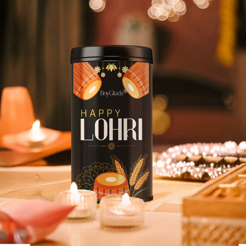 TinyGlads Happy Lohri Chocolate Truffle Jar | 12 Truffles