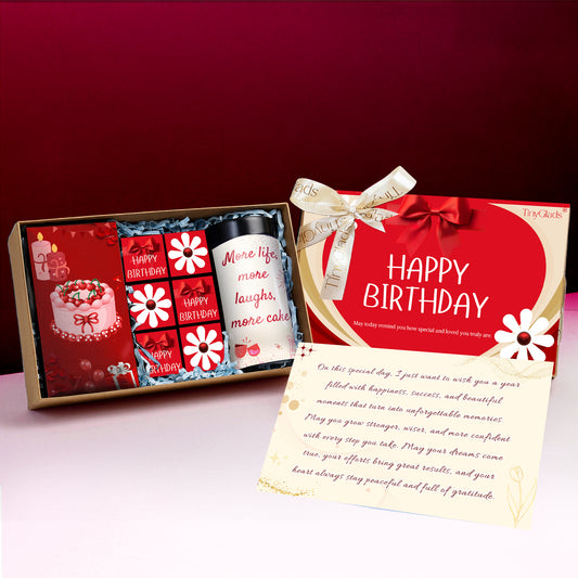 A Complete Birthday Indulgence Box | Bar, Jar & Truffles Combo