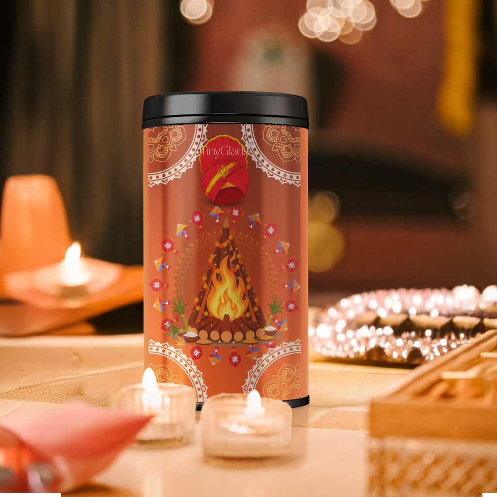 TinyGlads Festive Lohri Chocolate Truffle Jar | 12 Truffles