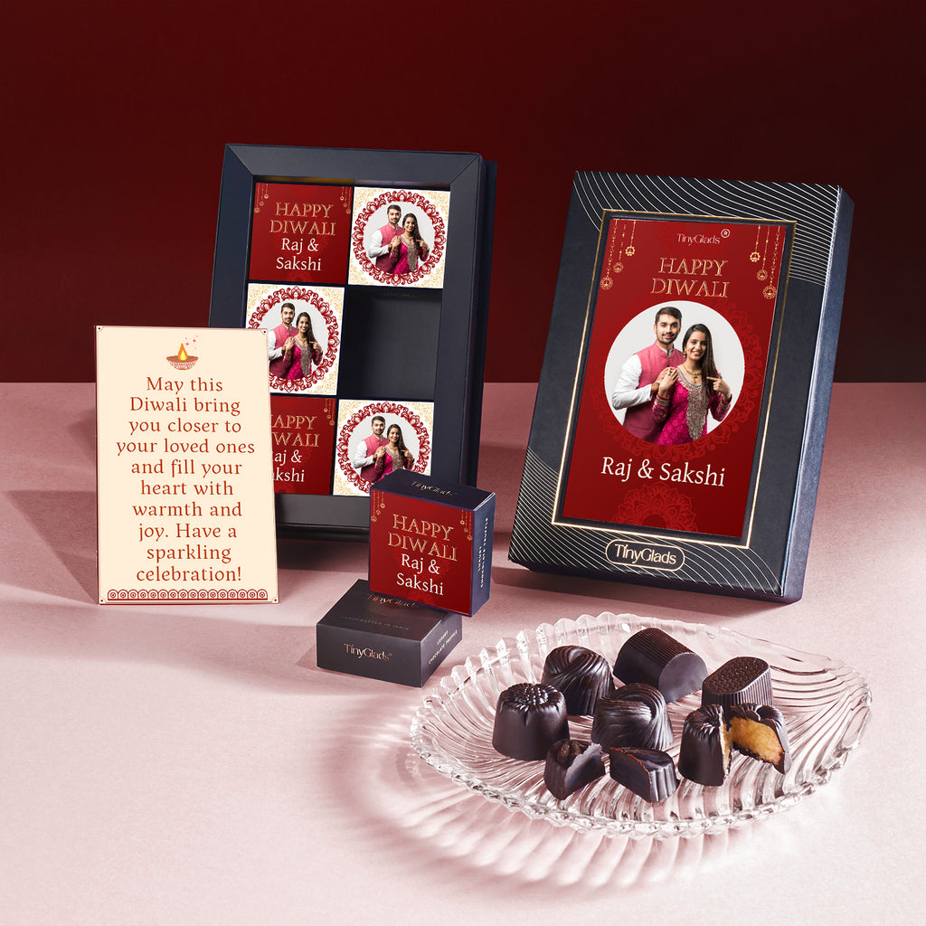 Diwali Premium Chocolate Delight Box – 6 Festive Truffles