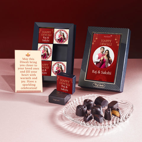 Diwali Premium Chocolate Delight Box – 6 Festive Truffles
