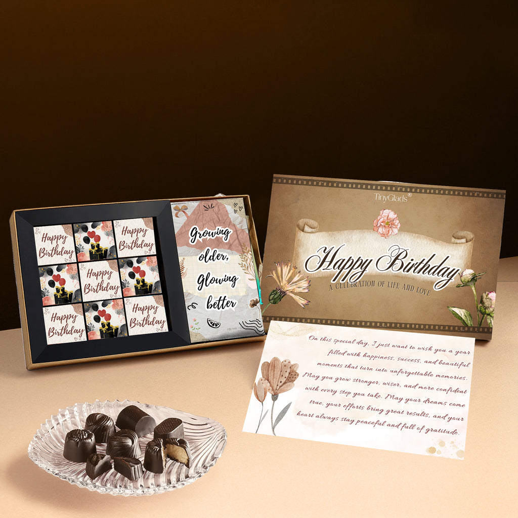 Nine Bites of Bliss & One Rich Bar | Birthday Box