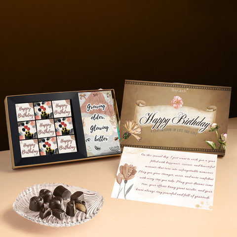 Nine Bites of Bliss & One Rich Bar | Birthday Box