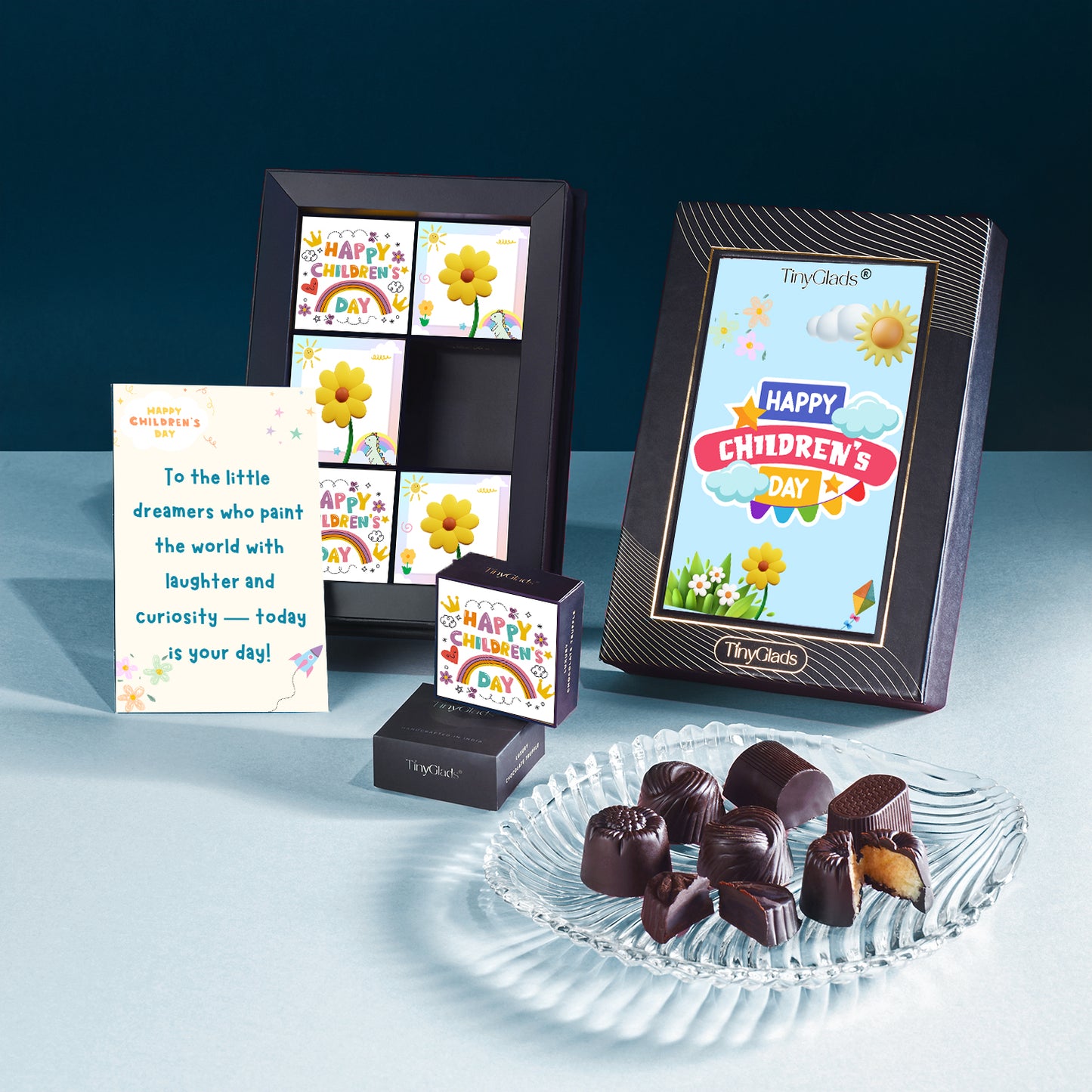 TinyGlads Children's Day Chocolate Gift Box | 6 Gourmet Truffles