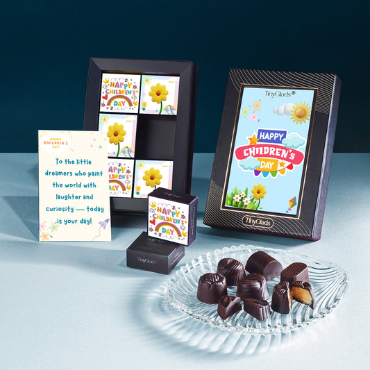 TinyGlads Children's Day Chocolate Gift Box | 6 Gourmet Truffles