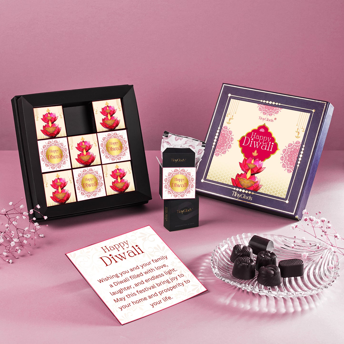 Diwali Photo Frame Chocolate Gift Box – 9 Premium Truffles