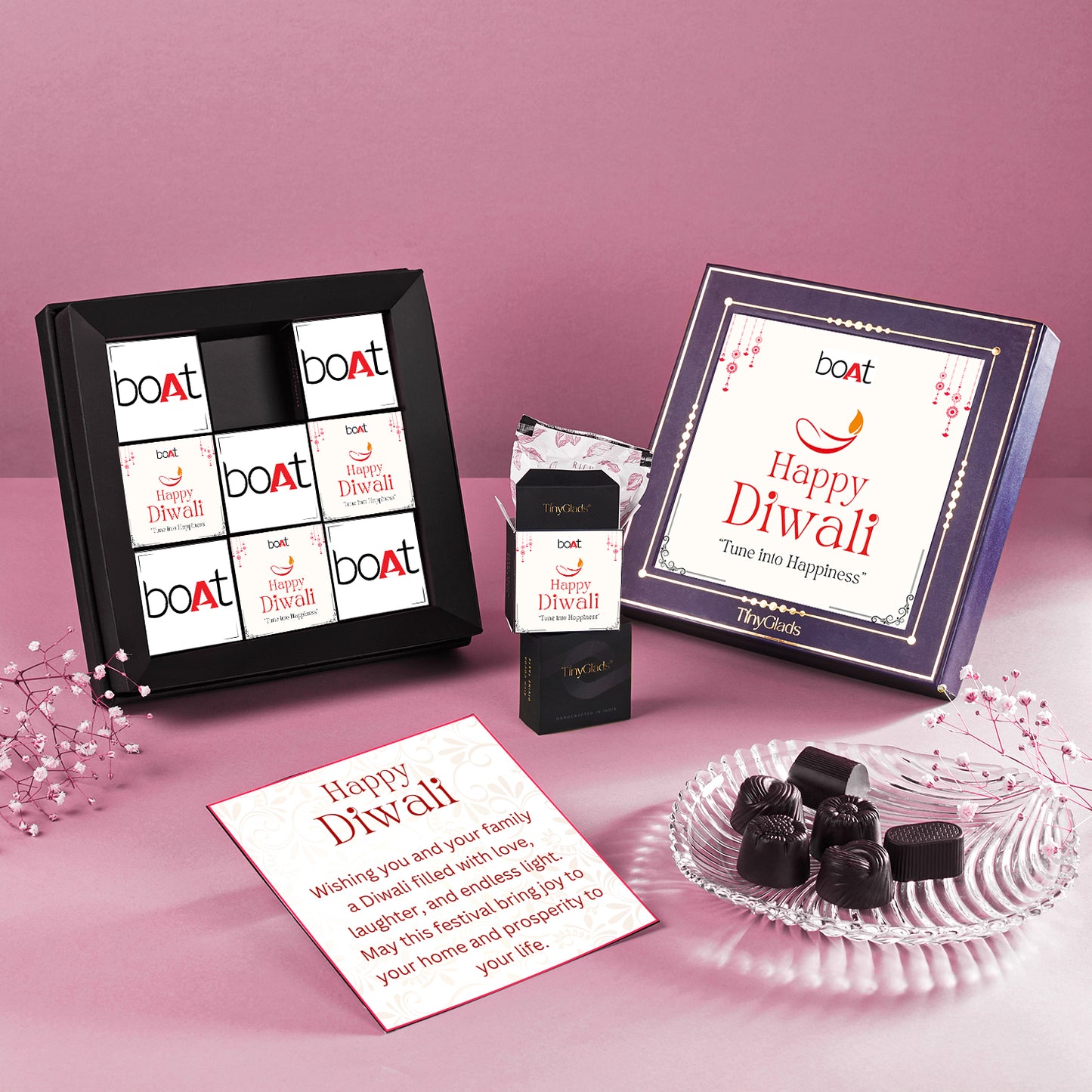 Corporate Diwali Chocolate Gift Box – 9 Premium Truffles