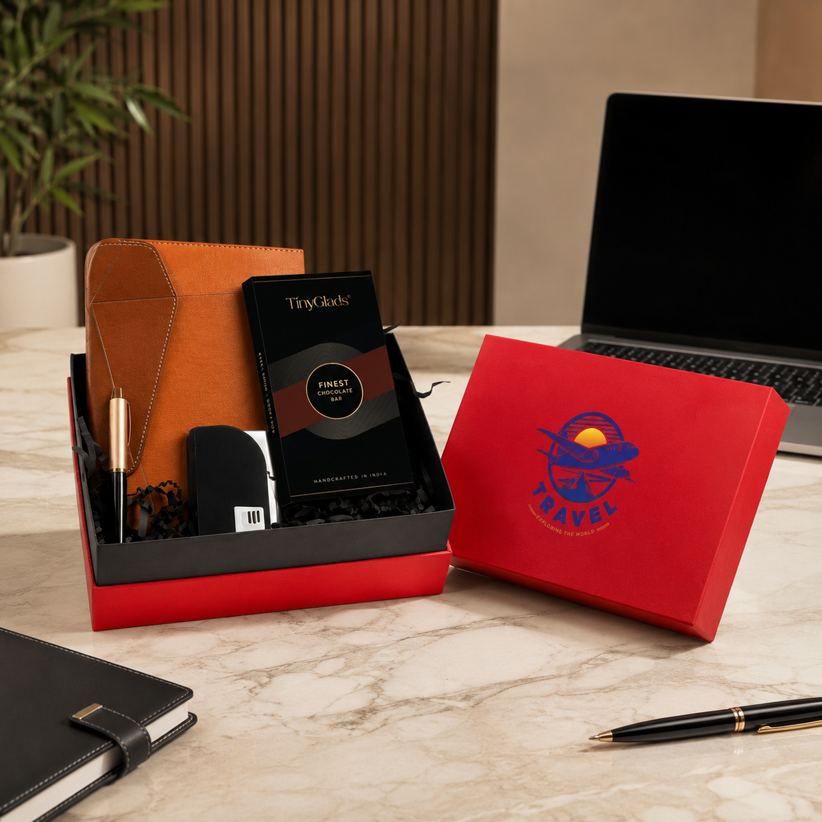 Corporate Gift Box | Chocolate Bar, Diary, Pen & Card Wallet