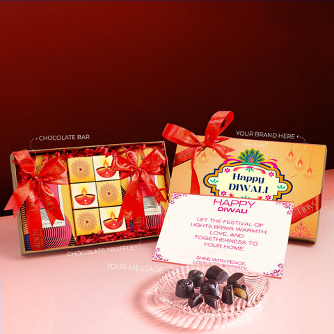 Premium Corporate Diwali Chocolate Gift Box | Truffles & Chocolate Bars
