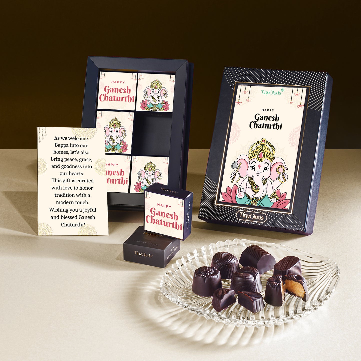 Ganesh Chaturthi Premium Chocolate Gift Box – 6 Pcs Truffles