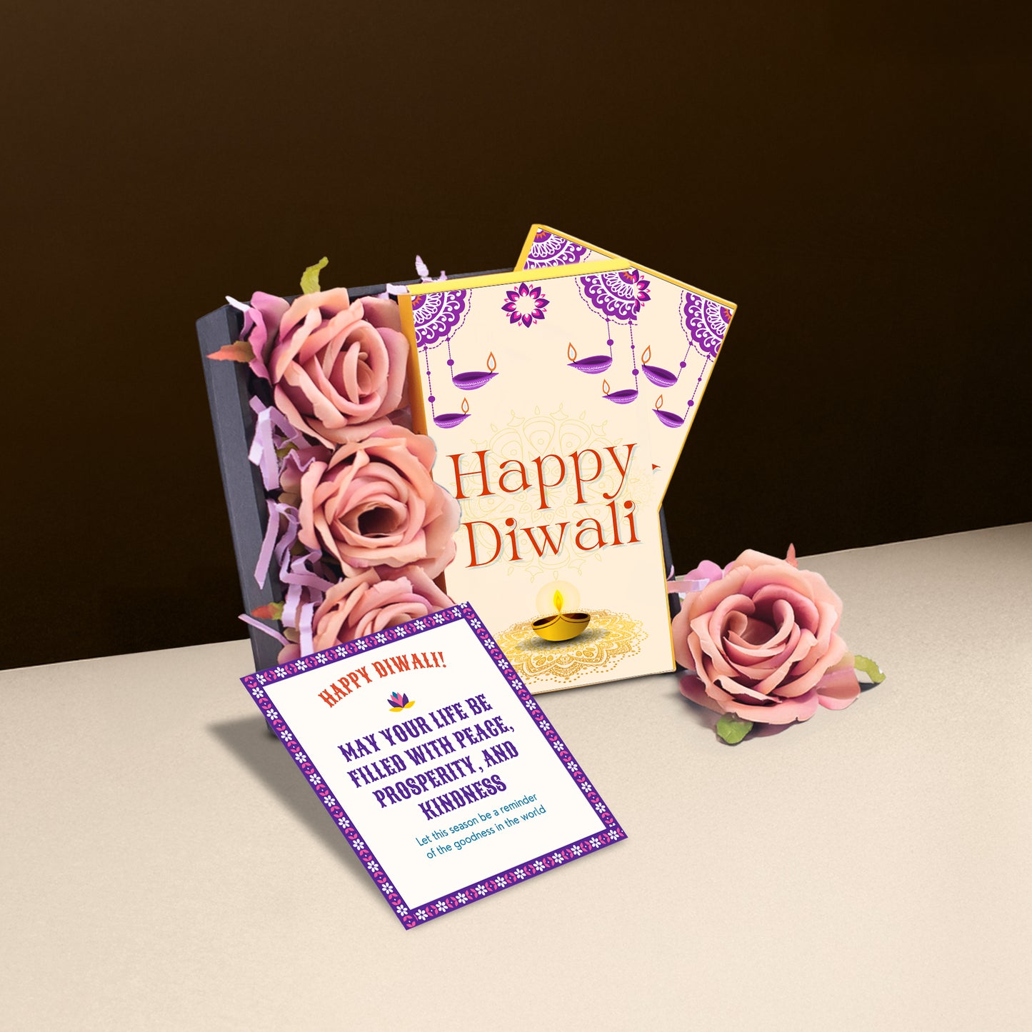 Diwali Photo Frame Chocolate Box – 2 Premium Bars