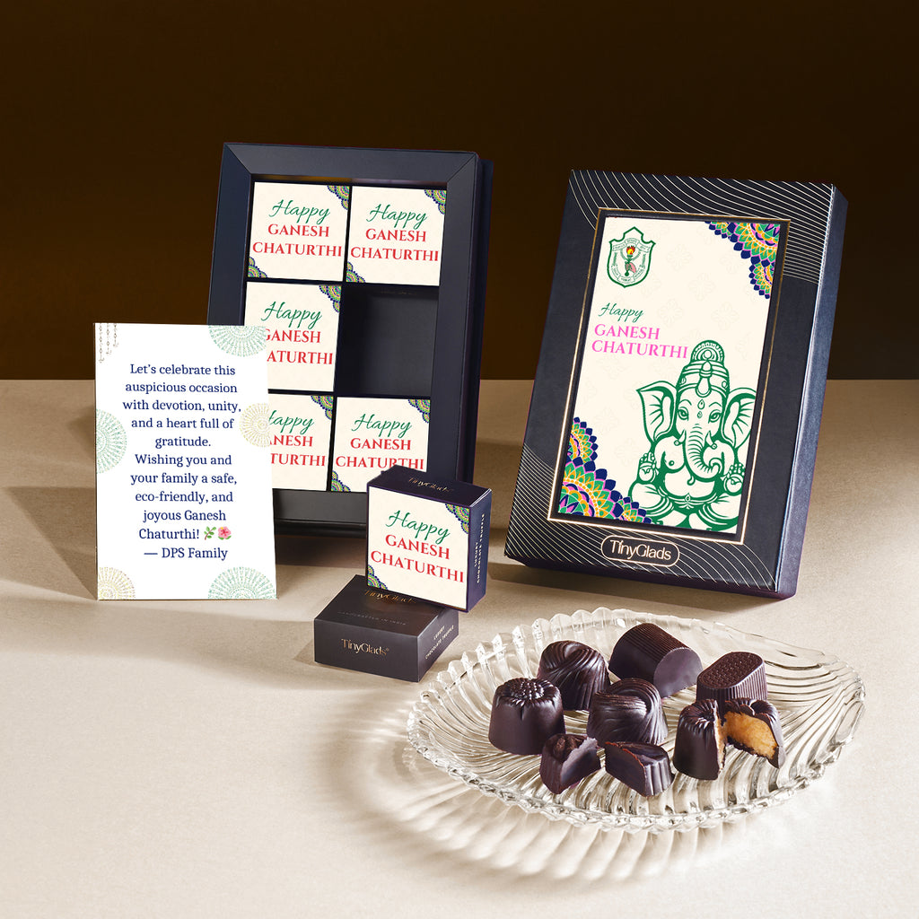 Ganesh Chaturthi Chocolate Photo Frame Gift Box – 6 Premium Truffles