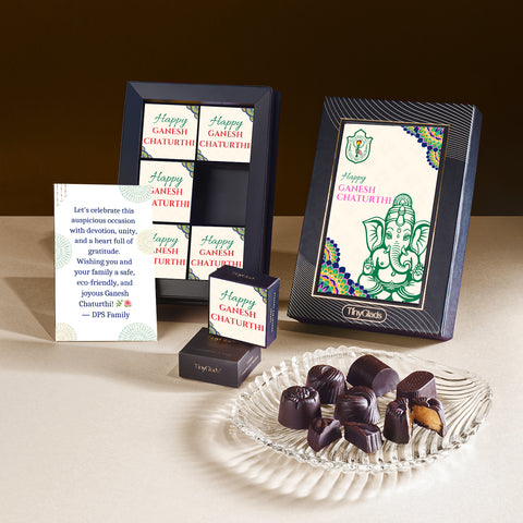 Ganesh Chaturthi Chocolate Photo Frame Gift Box – 6 Premium Truffles