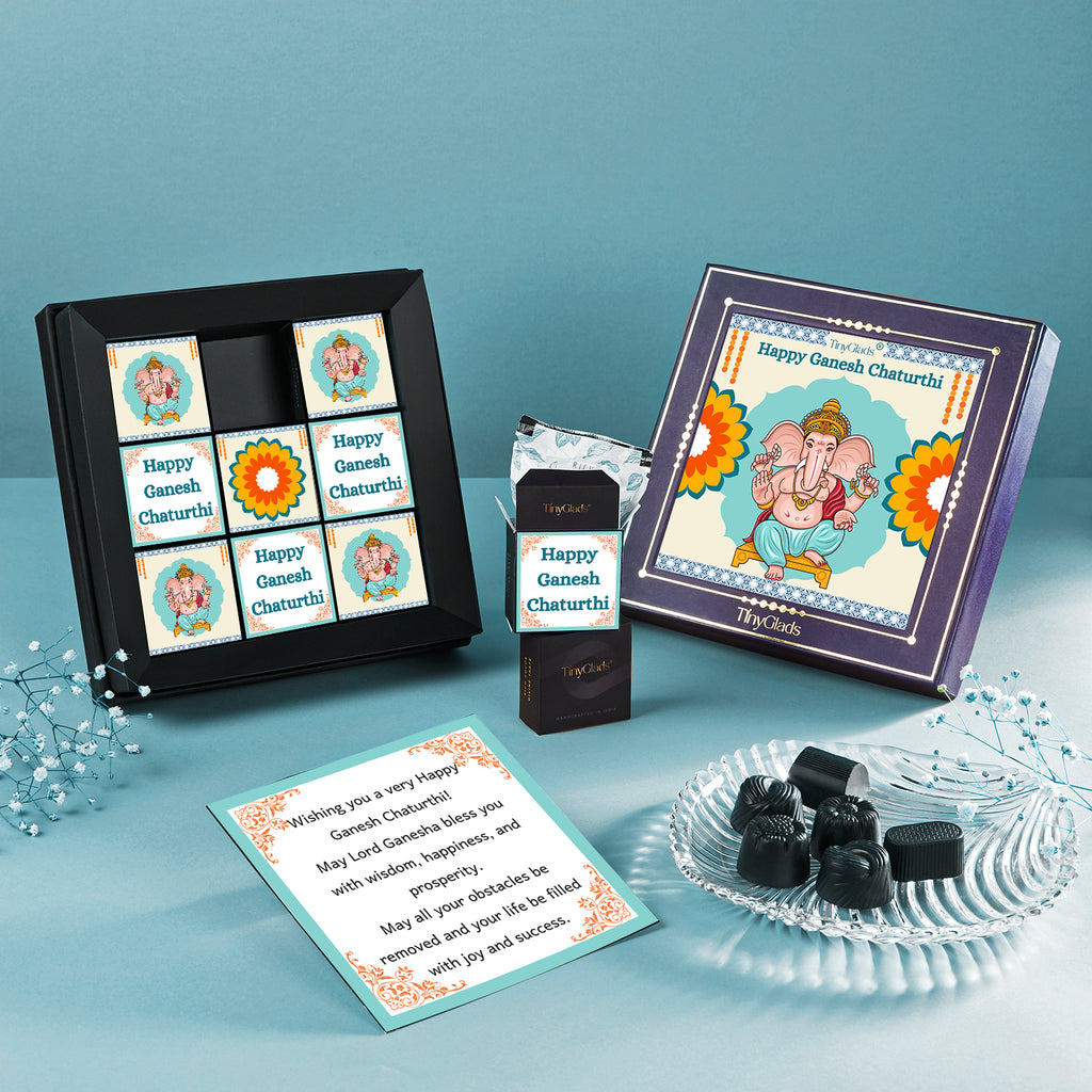 Ganesh Chaturthi Gourmet Truffle Box – 9 Handcrafted Truffles