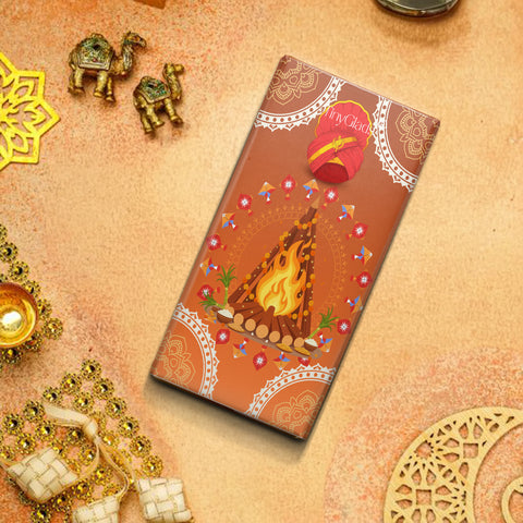 TinyGlads Lohri Celebration Premium Chocolate Bar | 80g
